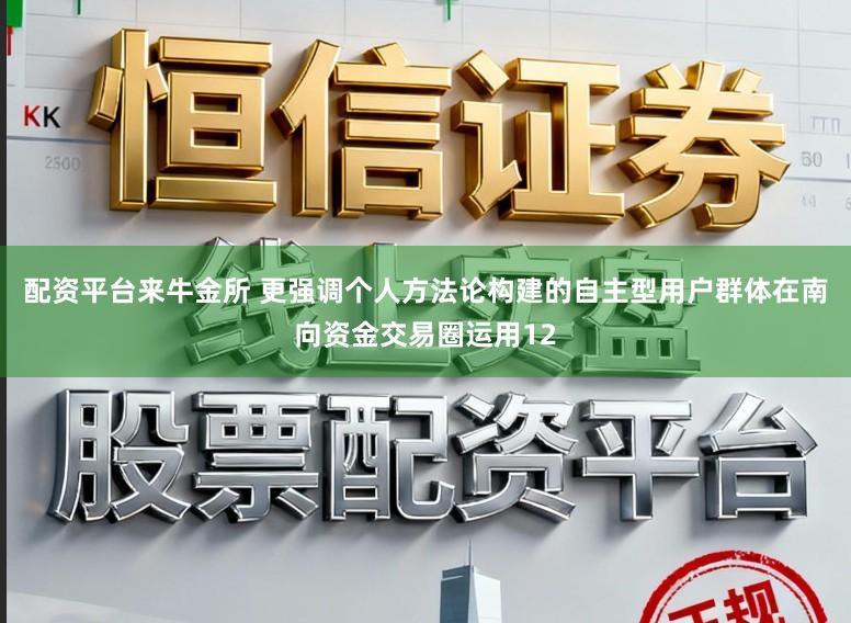 配资平台来牛金所 更强调个人方法论构建的自主型用户群体在南向资金交易圈运用12
